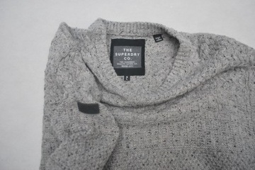V Ciepły Sweter Bluza SuperDry XL Wełna US