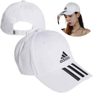 CZAPKA Z DASZKIEM DAMSKA ADIDAS TREFOIL SPORTOWA BAWEŁNIANA OSFW 54-56
