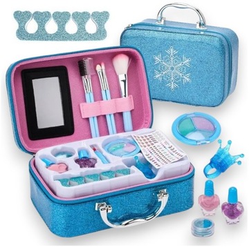 Zestaw do Makijażu Kosmetyki dla Dzieci w Kuferku Na Prezent Zestaw MAKE UP