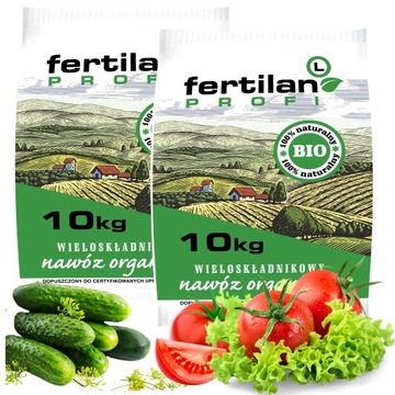 FERTILAN NAWÓZ ekologiczny UNIWERSALNY POMIDORY DO POMIDORÓW ogórków 20KG