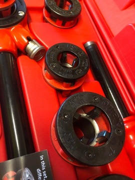 Нарезка для труб Virax 3/8”-1 1/4” набор из 6 предметов