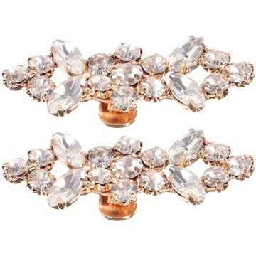 Модные ботинки с пряжкой из стразов, декор ботинок, 2 шт.