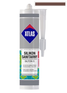 ATLAS SILIKON SANITARNY SILTON 023 BRĄZOWY 280 ml