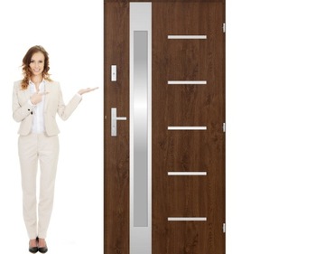 POLSKIE DRZWI ZEWNĘTRZNE INOX SBET5P 72MM 90