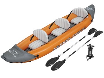 3 OSOBOWY DMUCHANY KAJAK RAPID BESTWAY POMPKA WIOSŁA 381CM