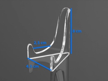 ПОДСТАВКА 8см УНИВЕРСАЛЬНАЯ ПОДСТАВКА под ЗАКАЗ из ПЛЕКСИ