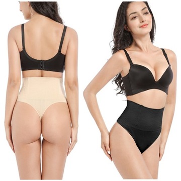 2x MAJTKI WYSZCZUPLAJĄCE BEZSZWOWE POPORODOWE BODY BRZUCH PUPĘ MODELUJĄCE