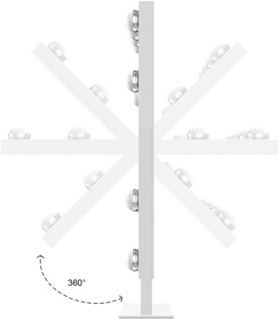 Косметическое зеркало со светодиодной подсветкой 250 х 300 мм.