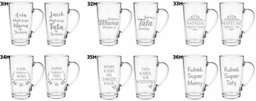 Набор из 2 чашек гравируйте твою надпись родителей родителей День папы