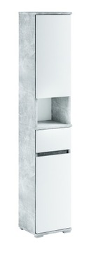 087-080 Szafka Łazienkowa 32/195 - BETON / BIAŁY