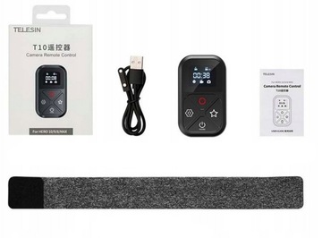 Пульт дистанционного управления для GoPro Hero 12 11 10 9 8 ЧЕРНЫЙ 80 м Telesin Водонепроницаемый IP54
