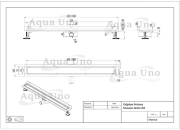 AQUAUNO 2в1 НАСТЕННЫЙ ТРАП 70 СМ ВРАЩАЮЩИЙСЯ СИФОН ВЫСОКОЙ ПРОМЫШИТЕЛЬНОСТИ