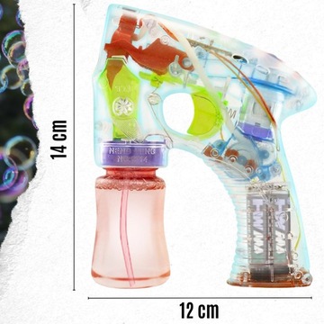 ПИСТОЛЕТ ДЛЯ МЫЛЬНЫХ ПУЗЫРЕЙ ГЕНЕРАТОР + ЖИДКОСТЬ