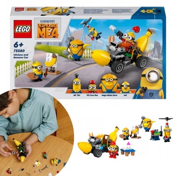 LEGO MINIONKI I SAMOCHÓD BANANOWY BANANOWÓZ 75580