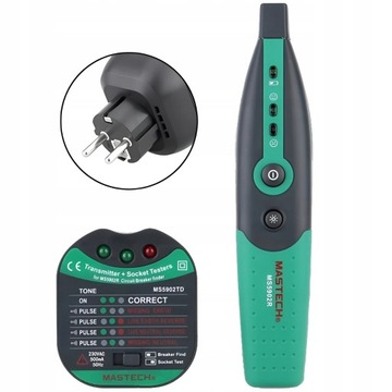 Tester napięcia gniazdek sieciowych EU 230V MASTECH MS5902 MS5902R MS5902TD
