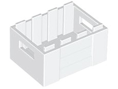 LEGO Akcesoria - Skrzynia, kontener (30150) biała