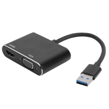 Адаптер USB3.0 — VGA/HDMI Преобразователь питания