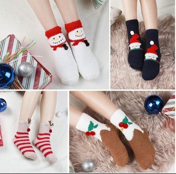 РОЖДЕСТВЕНСКИЕ НОСКИ ПОДАРОЧНЫЕ НОСКИ ПОДАРОЧНАЯ КОРОБКА РОЖДЕСТВЕНСКАЯ ЕЛКА 30-35