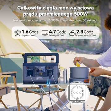 Внешний солнечный генератор FF Flashfish с питанием от аккумулятора мощностью 500 Вт.