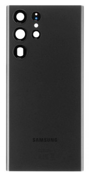 ORYGINALNA Klapka baterii do SAMSUNG S22 Ultra SM-S908B Kolor CZARNY stan A