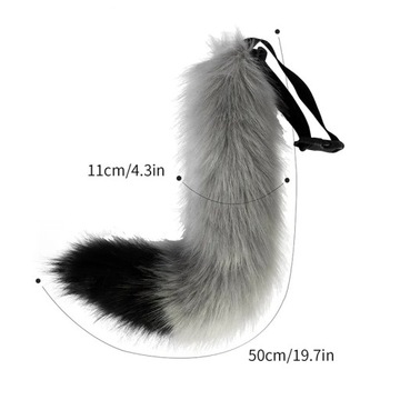 НАБОР ДЛЯ КОСПЛЕЙ МЕХОВЫЕ УШИ НА ГОЛОВЕ+ХВОСТ+ЛАПКИ РУЧКИ МЕХ КРАСНОЙ ЛИСЫ