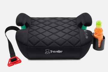 FOTELIK SAMOCHODOWY PODKŁADKA SIEDZISKO ISOFIX CZARNY R129 125-150 CM