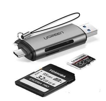 adapter Czytnik kart SD MICRO USB USB-C 3.0 UGREEN
