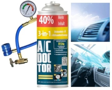 AC Doctor PAK FIX 3in1 Easy R134a Klima Clima FIX Кондиционер для вашего автомобиля