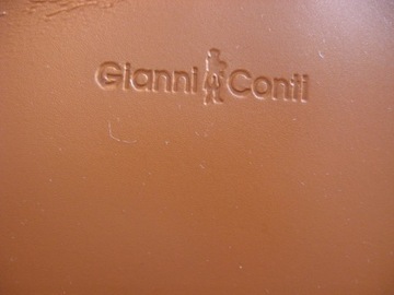 Gianni Conti duzy shopper skóra naturalna orange