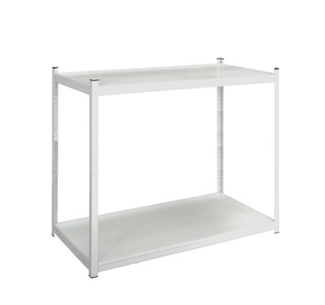 Regał metalowy PIKA biały 2 półki 55x100x50