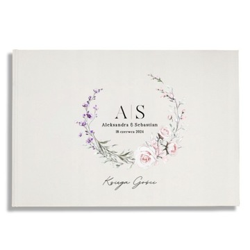 KSIĘGA GOŚCI weselnych Kol. LiMarte białe kartki