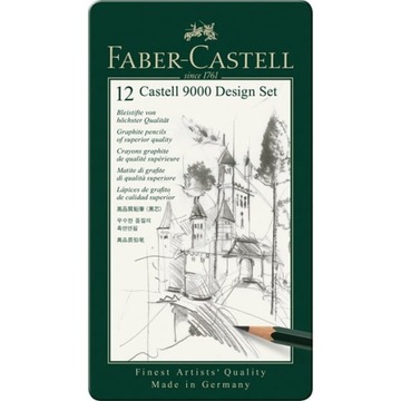 Ołówki Faber-Castell 9000 Design Set 5B-5H 12 szt.