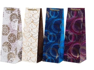 Torebka na butelkę urodzinowa KOŁA MIX KB/AV A1