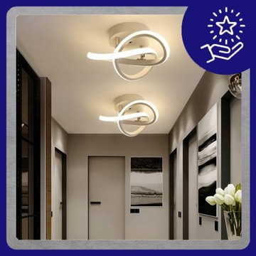 СВЕТОДИОДНЫЙ ПОТОЛОЧНЫЙ ПОДВЕСНОЙ СВЕТИЛЬНИК САМОЛЕТНАЯ ЛЮСТРА СОВРЕМЕННАЯ 24 Вт БЕЛЫЙ ЛОФТ ДЛЯ ГОСТИНОЙ