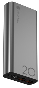 Powerbank Navitel PWR20 AL SILVER 20000 мАч USB-C