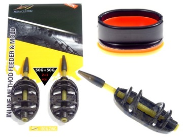 ZESTAW KOSZYCZKÓW 2x KOSZYK ARC 50g + FOREMKA DO METODY PODAJNIKA METHOD