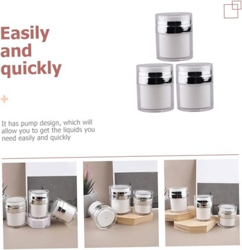 6 шт., баночка для крема для макияжа, флакон для макияжа с насосом для
