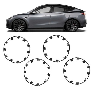 24X OCHRANIACZ FELGI KOŁA ŁATKA NA KOŁPAK KOŁA DLA MODELU TESLA Y PERFORMAN