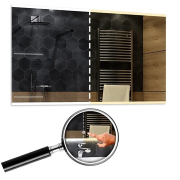 Lustro Podświetlane Brasil Dual LED 100x80 cm z włącznikiem dotykowym
