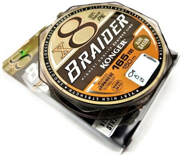 Plecionka Konger 8x Braider Olive Green 0,08mm
