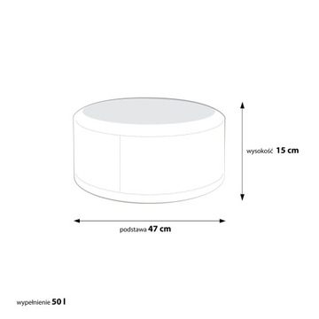 Пуф Tiny Felt, фетровая подставка для ног, серый, 47x15