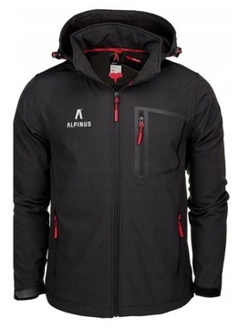 KURTKA ALPINUS SOFTSHELL z odpinanym KAPTUREM męska -roz M