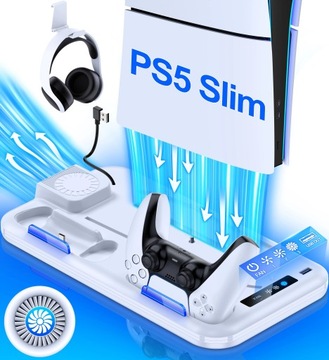 Podstawka do PS5 Slim Cyfrowa, z konsekwencjami ładowania