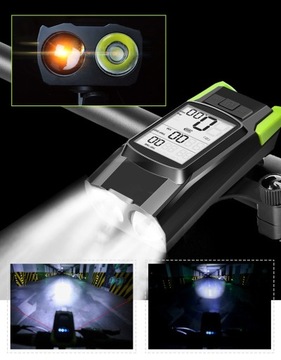 ВЕЛОСИПЕДНАЯ ЛАМПА СЧЕТЧИК СПИДОМЕТРА ПЕРЕДНЯЯ ЗАДНЯЯ