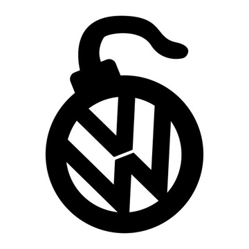 Naklejka na auto samochód VAG VW VOLKSWAGEN BOMBA