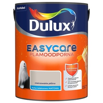 Dulux EasyCare Farba Mistrzowskie Płótno Mat 5L