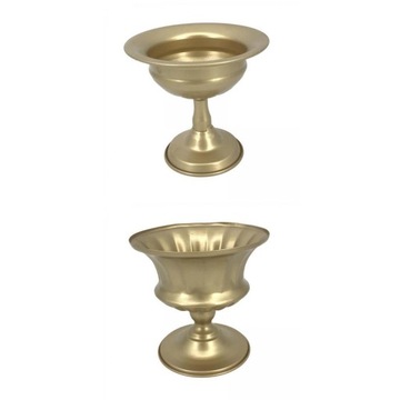 2Pieces Wrought Iron Vase European Style