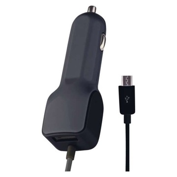 Ładowarka samochodowa USB 3,1A + kabel micro V0217