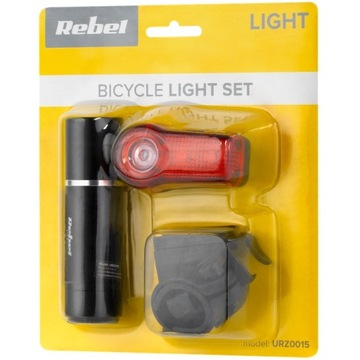 LAMPY DO ROWERU LAMPKI ROWEROWE KOMPLET ZESTAW LAMPEK PRZÓD-TYŁ MOCNE LED