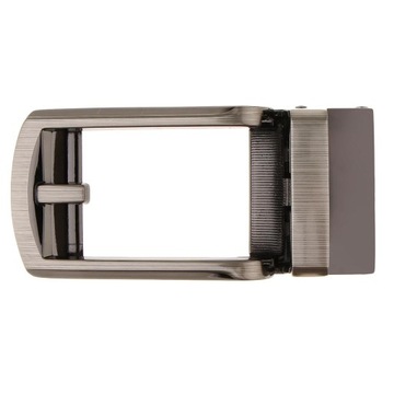 Automatic Metal Belt Buckle Gunmetal Gray